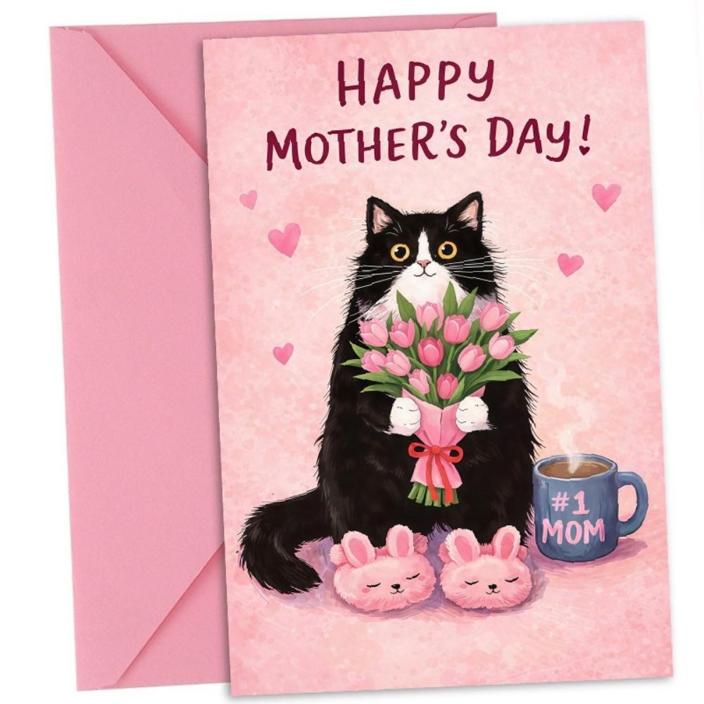 with the Words Happy Birthday Card Blessing Message Whimsical Card  Family Gatherings