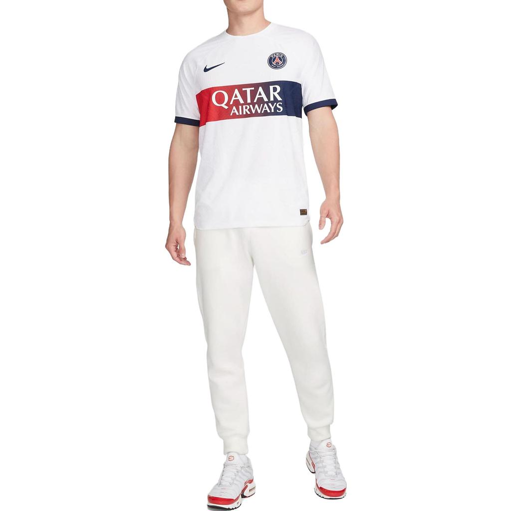 Nike Paris Saint-Germain Venkovní Hráčská Verze Tričko s Krátkým Rukávem a Kulatým Výstřihem Sezóna SS24 Pánské Topy Bílé DX2619-101