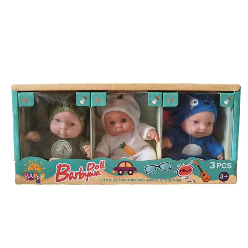 8 Inch Rebirth Doll Plush Doll Panda Simulation Baby Birthday Gift Girl Toy Boutique Wholesale