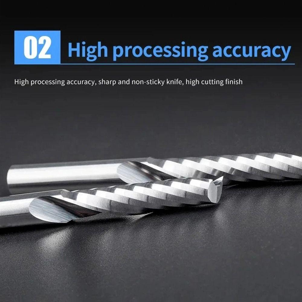 1Pcs Carbide End Milling Bits Single Flute Mill Tool New Router Bit CNC Machine