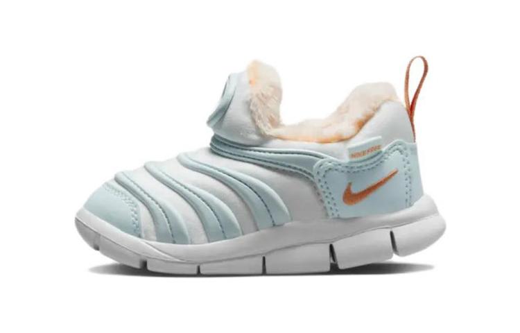 Nike Dynamo Free SE Удобные Устойчивые к истиранию Низкие Детские Кроссовки Цвет: Ледниковый Синий Для Младенцев и Малышей FB7175-181 27