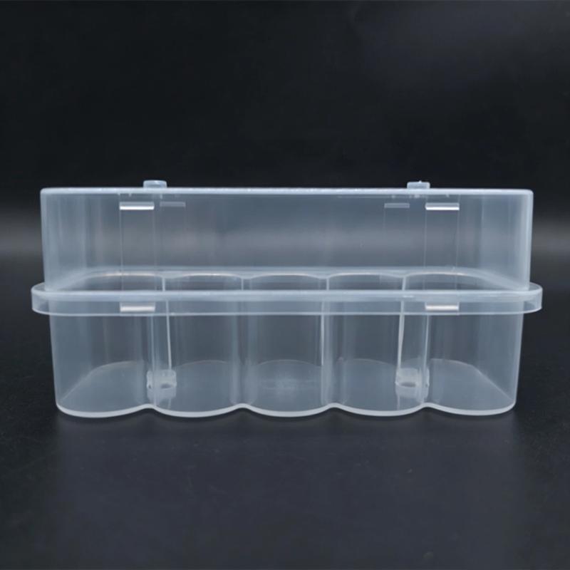 3/5/7/10 ml Medicinflaske Opbevaringsboks Plast Gennemsigtig Plast Hætteglas Organizer Opbevaringstaske Kappe Doseringsbokse