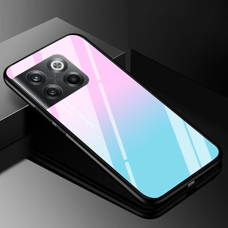Gehärtetes Glas Handyhülle Für Oneplus 9rt 10T Ace 10 Pro Hülle Oneplus 11 12 12R 10R 9 Pro Luxus Harte Rückseite Stoßfänger Oneplus12