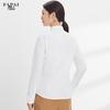 FAPAI Women's 100% Cotton Non-Iron Long Sleeve Business Shirt