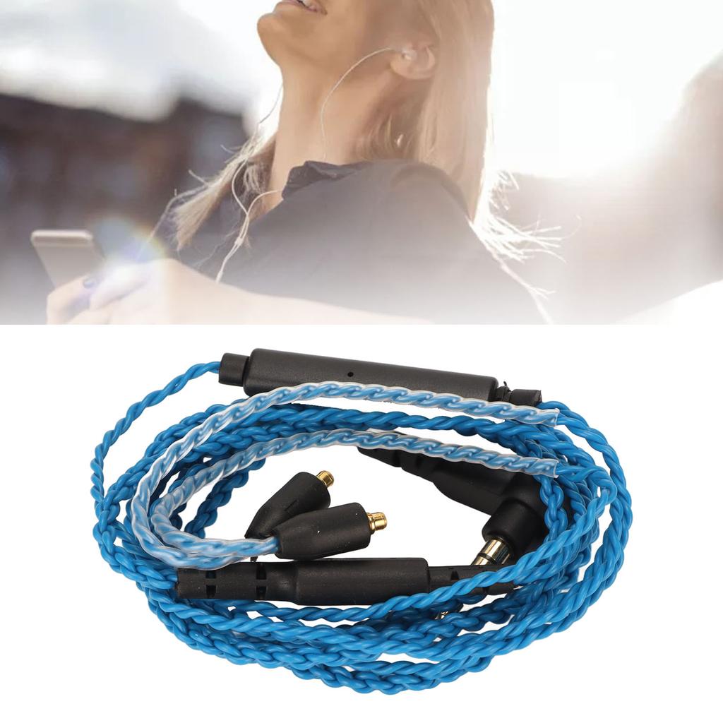 Replacement Headphone Cable OFC   Earphone Cable with Mic Compatible for SE215 SE315 SE535 SE846