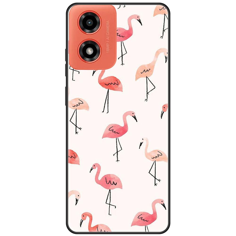 Caes for Motorola Moto G04 Black luxury Back Silicon Cover on MotoG04 Full protection shockproof bumper