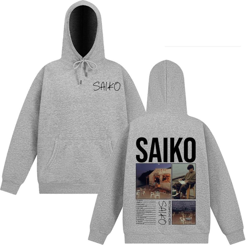 Rapper SAIKO Natsukashii Yoru Album Tour 2025 Hoodie Men Women Harajuku Pullover Long-sleeved Hip-hop Sweatshirts Streetwear Top