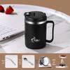 Stainless Steel Mug with Lid & Spoon - Perfect for Coffee, Tea, or Travel
