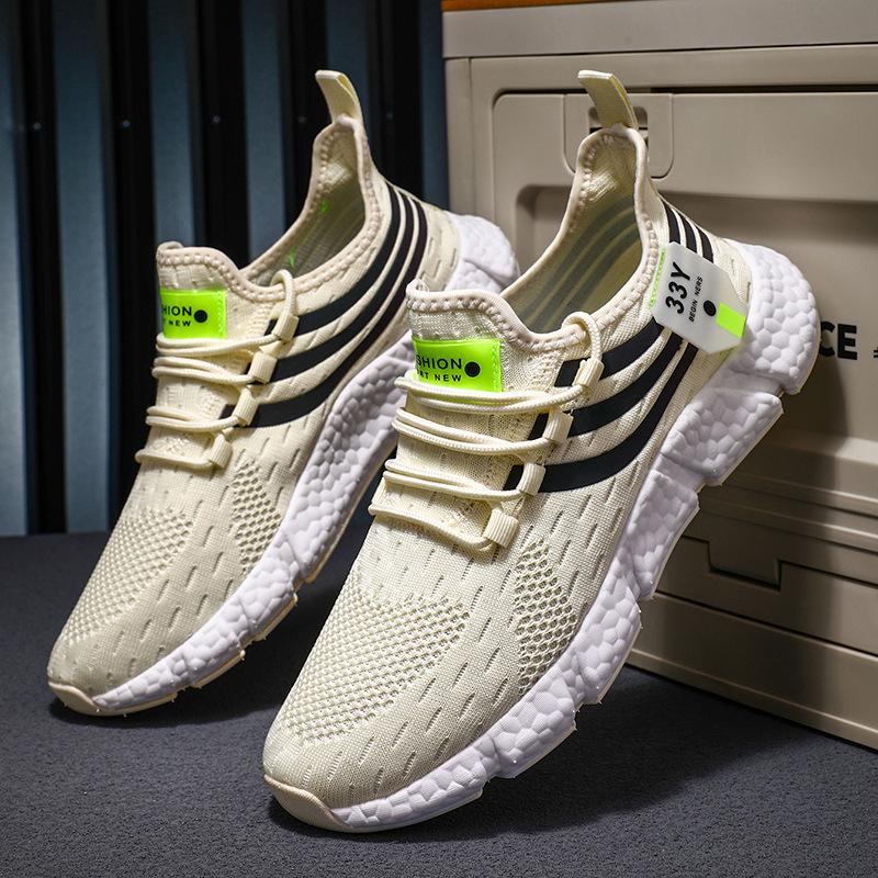 Cold sticky outdoor sports running shoes, multi-color optional breathable flying mesh shoes, light casual shoes