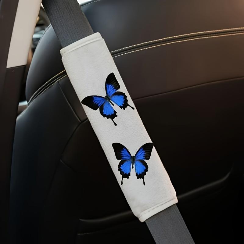 

2-Piece Soft Butterfly Pattern Car Seat Belt Cover, Car Seat Belt Shoulder Pad, Leak Proof Crossbody Bag Shoulder Pad