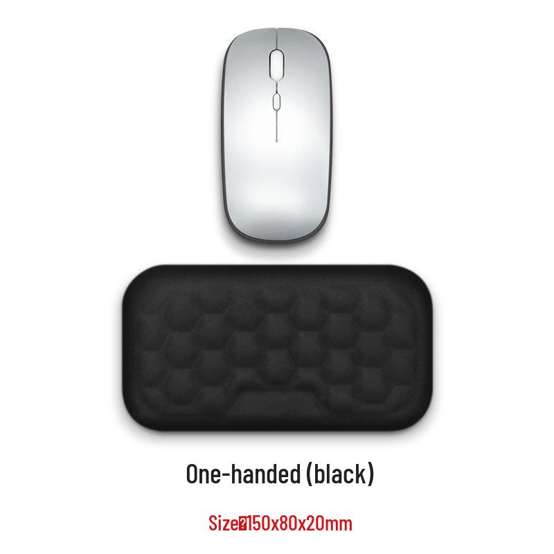 Repose-poignets lumineux RGB en mousse à mémoire de forme - Grande taille pour claviers de bureau