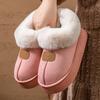 2025 new winter thick-soled cotton slippers non-slip, breathable and warm home fluffy slippers snow boots cotton shoes
