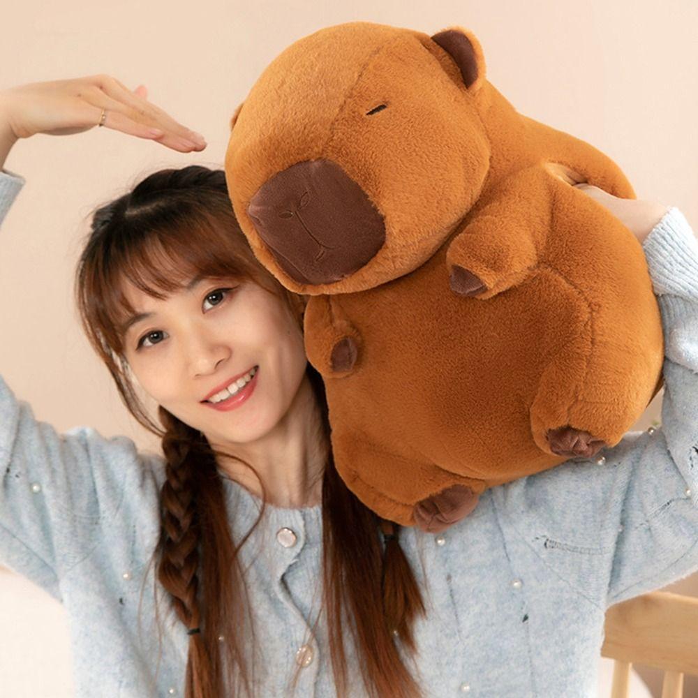 Soft Capybara Plush Hand Warmer Cartoon Capybara Plush Stuffed Doll  Children Toys