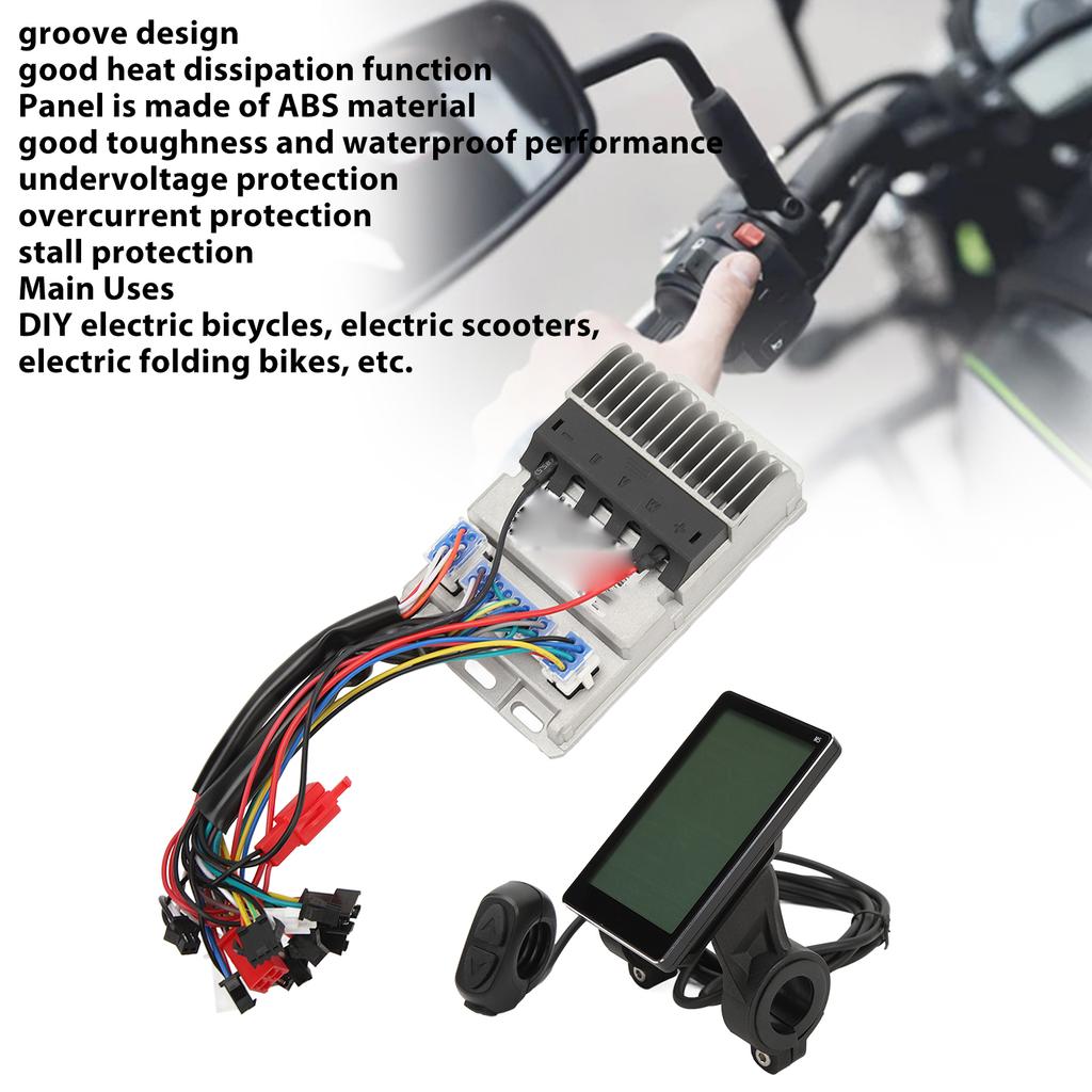 Brushless Controller Kit 3 Mode Sine Wave Electric Bicycle Controller Kit With LCD Display 36V 48V 60V 500W