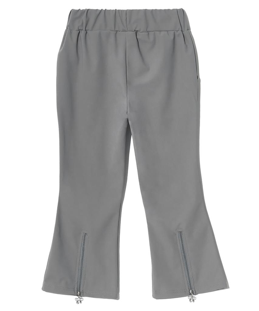 PEACE MAKER Ts Ribbon Zip Pants (Grey)