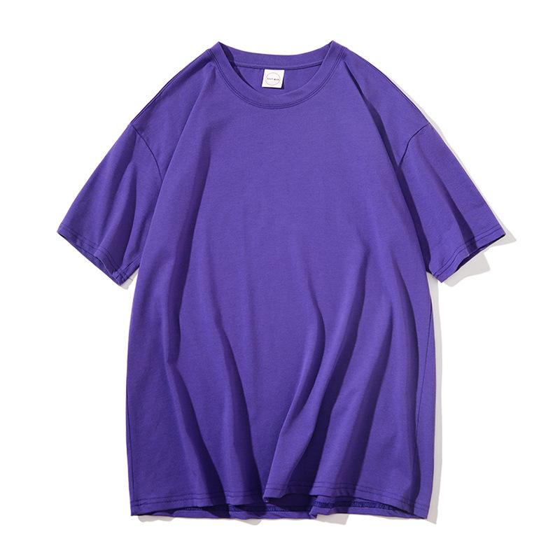 T-shirt estive a tinta unita in puro cotone da donna Harajuku oversize a maniche corte Y2k top unisex streetwear coreano casual basic t-shirt femminile buona qualità