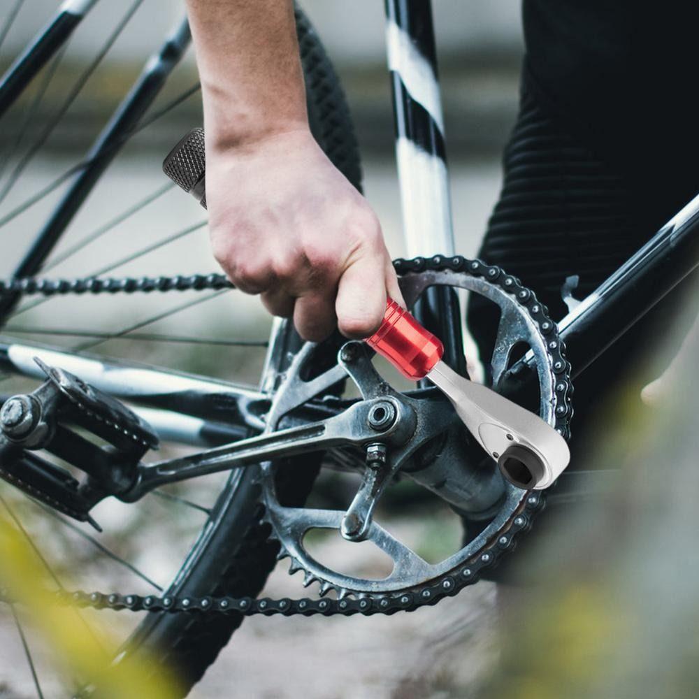 Batch Heads Reversible Ratchet Wrench Tire Pry Bars Bicycle Repair Tool Kit For Adult