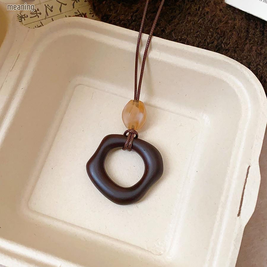 Bohemian Heart Pendant Necklace Vintage Ethnic Style Versatile Jewelry Women High-End