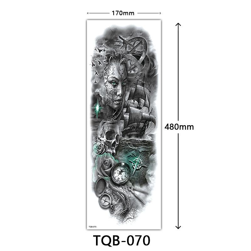 Full Arm Tattoo Sticker Full Arm, Full Arm Big Picture Tattoo Sticker, Flower Arm Tattoo Sticker Tattoo