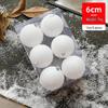 Transparent Blue Lemon Painted Christmas Ornaments - Set of Frosted Balls (6/8CM) for Mall Decoration
