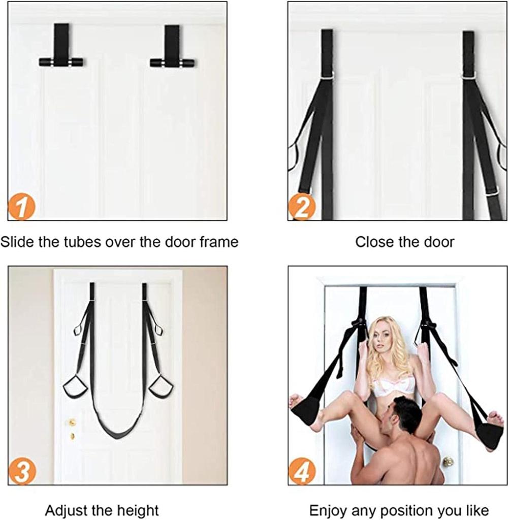 Altalena Sessuale a Forma di Cancello per Coppie Adulte - Altalena Sessuale da Sospensione Indoor BDSM e Giocattolo Sexy per Bondage - Facile da Installare