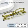 Brand Design Women Photochromic Eyeglass Square  Frame Anti Blue Light Short Sight Prescription Myopia Custom Men Glasses