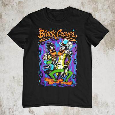 The Black Crowes Band För Fans Bomull Svart Alla Storlekar Unisex Skjorta Unisex T-shirt