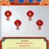 3D Fu Character Couplet Pendant Decorations for New Year & Spring Festival TV Background Wall