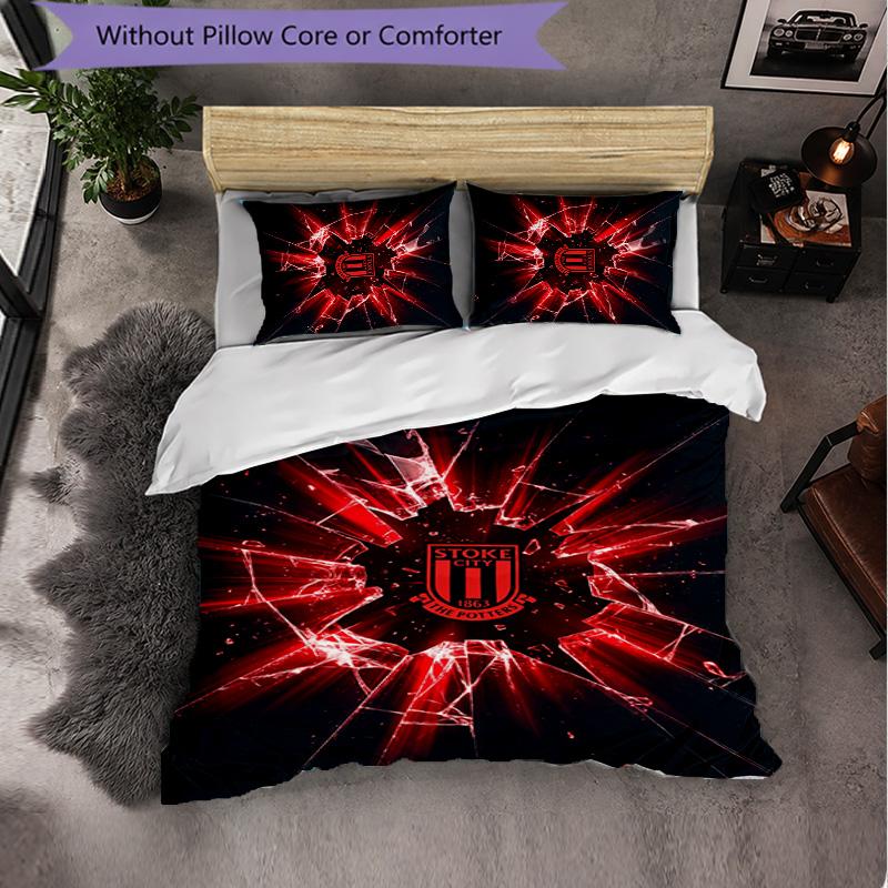 Set Biancheria da Letto Southampton Football 3 Pezzi Morbido Set Copripiumino con Federe Set Decorazione Camera da Letto per la Casa
