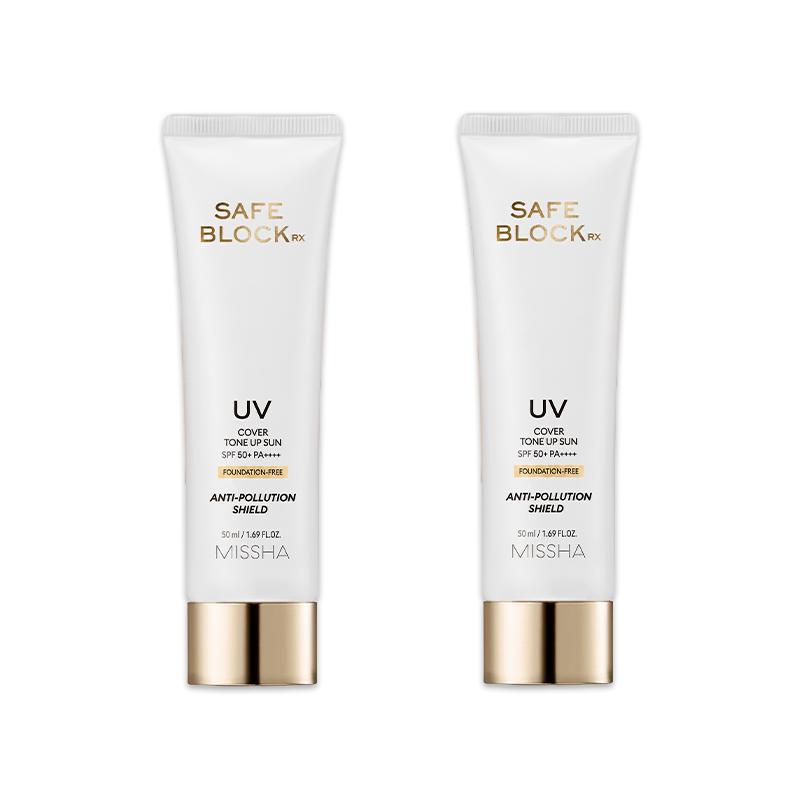 MISSHA Safe Block RX Cover Tone Up Sun SPF50+ PA++++ 50ml  (3 Options)