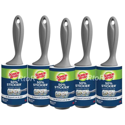 [Bulk Purchase/5-Pack] Scotch/3M Lint Roller, 95 Sheets X 5-Pack, 50% Increased Adhesive Strength, Adhesive Sheet/Adhesive Tape/Roller/Handy/Adhesive