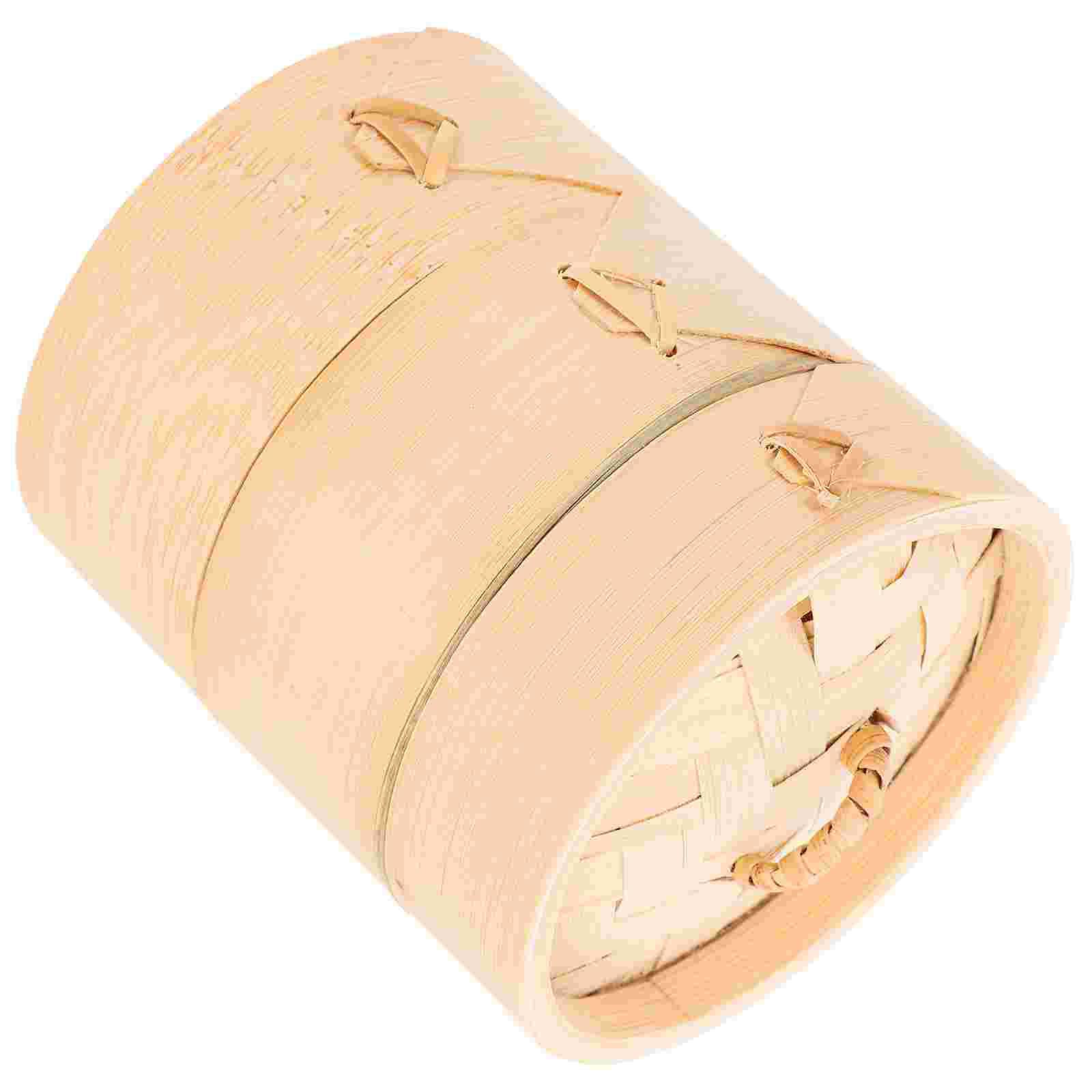 1 Set Handmade Bamboo Steamer Cooking Tool Kitchen Food Steamer with Lid Kitchen Steamer Multi-functional Steamer