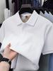 10A Antibacterial 100% Cotton Plaid Polo - Breathable Short-Sleeve Lapel T-Shirt for Men