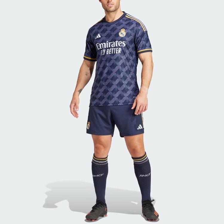 adidas Real Madrid 23/24 Away Authentic Jersey Asia Sizing 'Blue' Men's IA5138