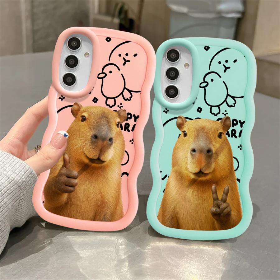 Capybara Cute Fashion Soft Phone Cover Case for Samsung Galaxy A21s A12 A52 A15 A16 A13 A11 A14 A06 A04 A05 A22 A33 A03 A53 A23