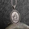 Sieben Engel Magischer Kreis Salomons Siegel Amulett Halskette Anhänger Herren Punk Retro Glücksbringer Schmuck