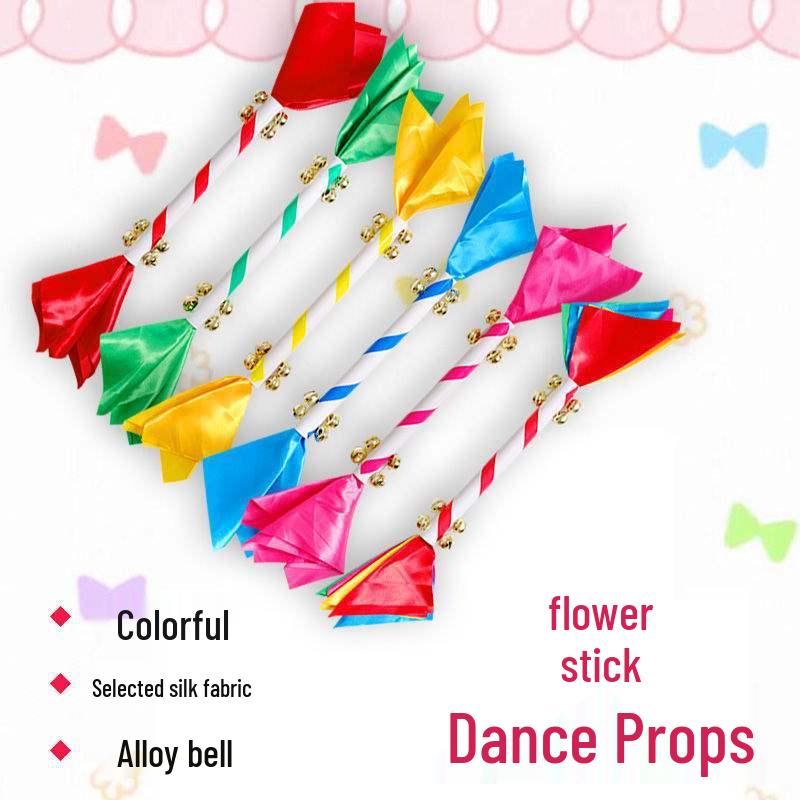 Bunte Blumenstock-Requisiten für Kinder-Tanz und Gymnastik