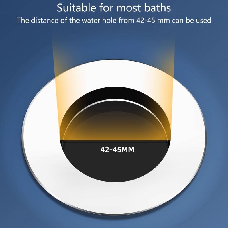 Enhances Double Function Bathtubs Plug & Strainer Popup Styles 2 In 1 Bath Tub Drain Plug And Hair Collector Popup Stop