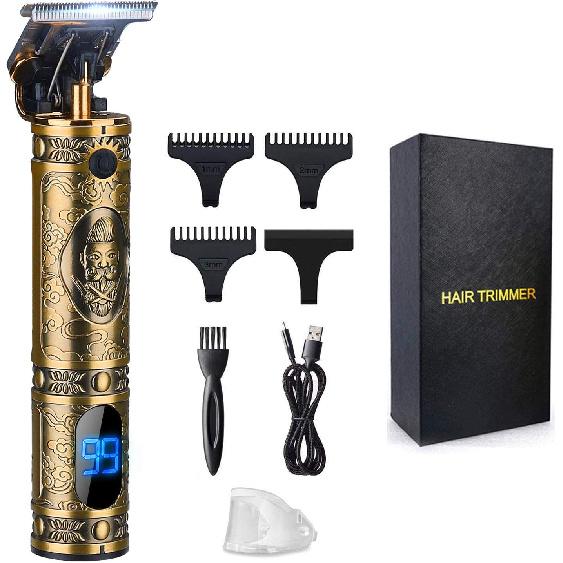 Suttik Hair Clippers for Men, Professional Hair & Beard Trimmer for Men, T-Blade Hair Edgers Clippers, Gold Knight Close-Cutting Trimmers, Cordless