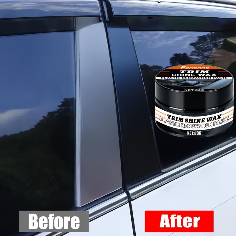 Kunststoffpflege Wachs für Autos&Motorräder,Stellt Verblassen&Oxidation wieder her,Aufhelllösung für Kunststoffprodukte,Unverzichtbares Wartungswerkzeug