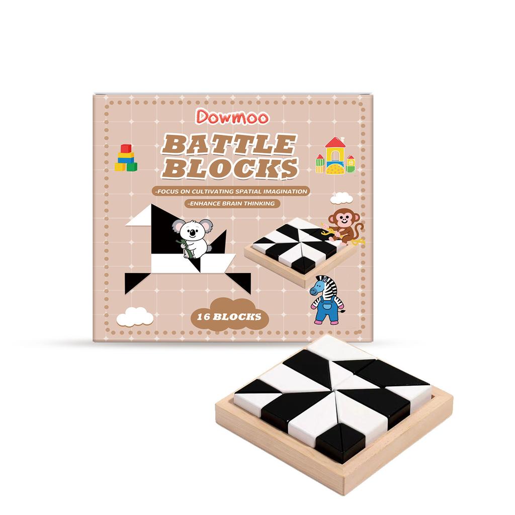Block Puzzles, Educational Puzzle Game Blocks, Building Toy, Safe Design, Dual Color Blocks, Enhances Focus Creativity Logic