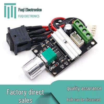 PWM DC Motor Speed Controller: 6V-24V, 3A with Forward/Reverse Switch