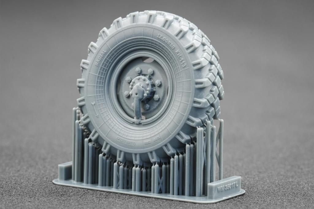 Truck Wheel Set Plastic Model Parts SCXWM35018 Scale-X 1/35 ZiL-131 (7 Pieces) (for Trumpeter) (Military Vehicle)
