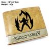 Dragon Ball Z Goku Turtle Kanji Embossed PU Leather Bifold Wallet Kai Anime Unisex Short Purse 1pcs