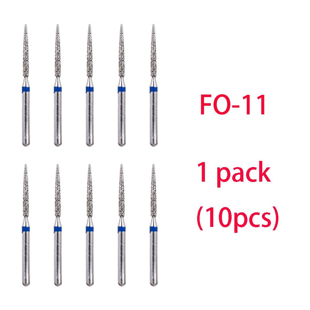 10 st Tandläkar Diamantborr Borr Tandvård Borrar Höghastighet Handstycke Skaftdiameter 1,6 mm Tandläkarverktyg Tandvårdsmaterial Br-31
