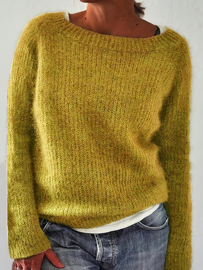 Women's Solid Color Sweater Z 48531
