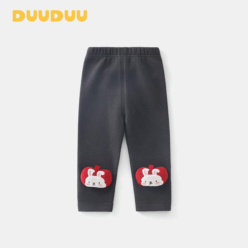 DUUDUU 2025 Autumn/Winter A-Class Baby Girls  Double-Layer Pants 100cm