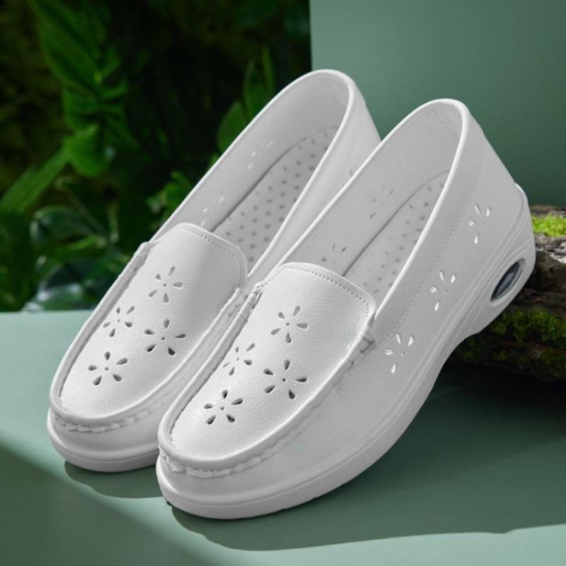 Nurse Shoes Womens Soft Sole Breathable Summer New Air Cushion Platform Sandals Hospital Work Little White Shoes Women