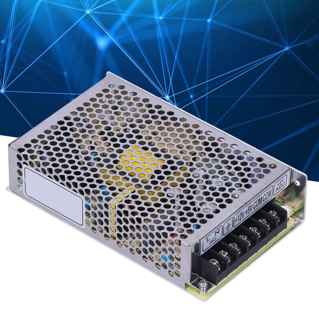 BERM Switching Power Supply Dual Output DC 5V 4A 12V 3A Input Voltage 115 230VAC D 60A