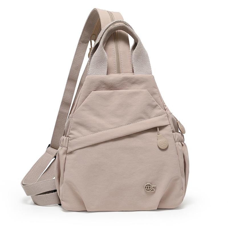 

High-end women s lightweight and simple small backpack, multi-functional breast bag, commuter, portable shoulder bag, tide хакі